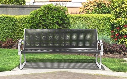 725101 Skyline Black Bench 