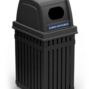 Recycling or Trash Container - Archtec Parkview1 Oval Opening