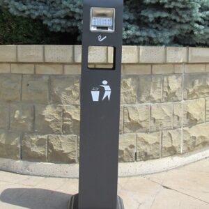 Ash Receptacle & Trash Container