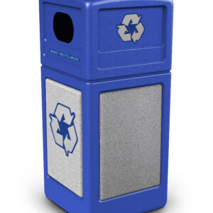 Recycling Container with Dome Lid - StoneTec