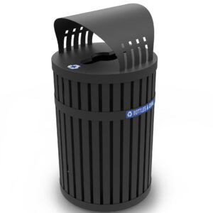 Recycling Container with Canopy Top - 45 Gallon ArchTec Parkview3