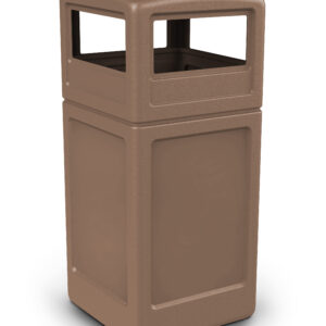 Square Waste Container with Dome Lid
