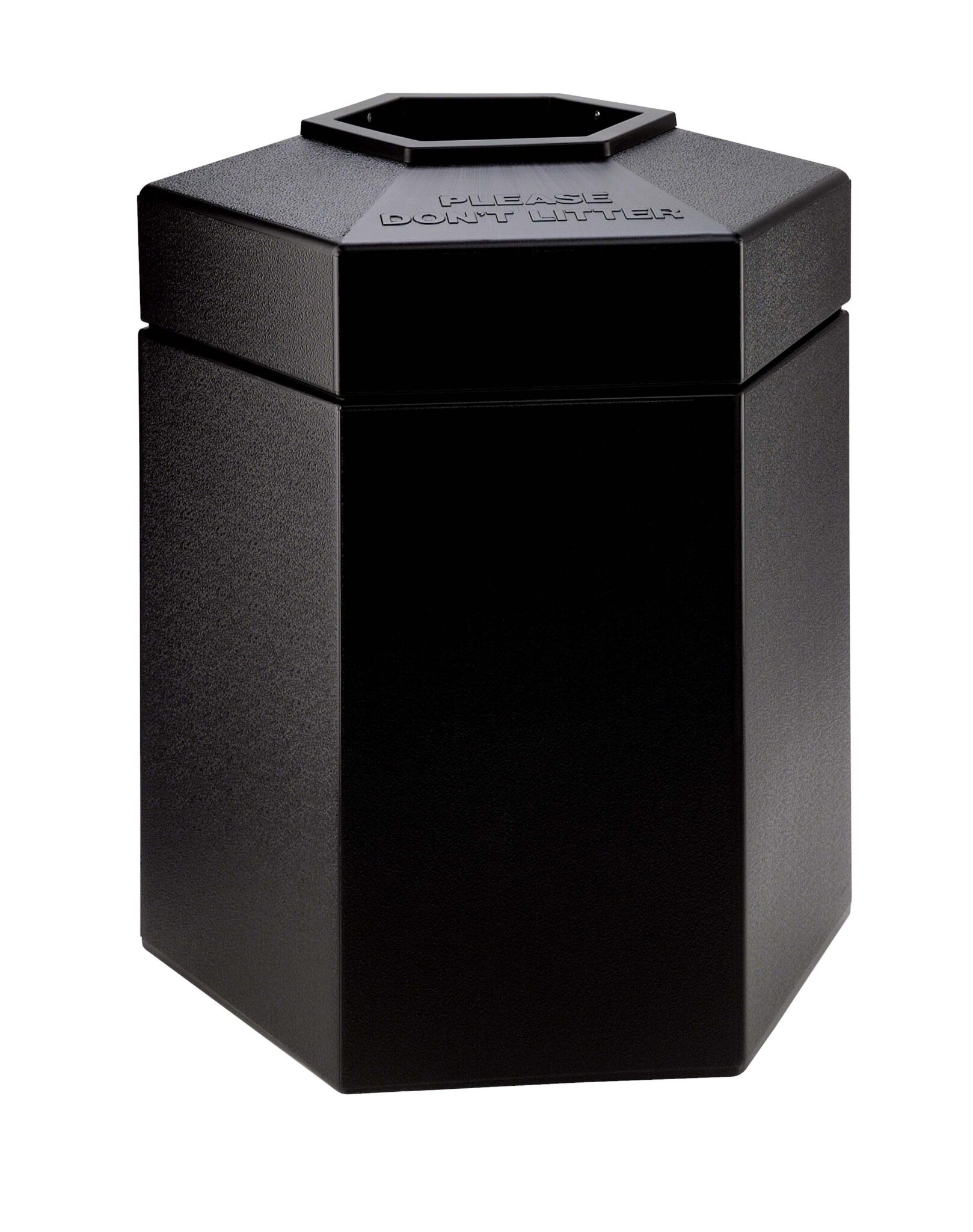 Waste Container Hexagon Open Top 45 Gallon