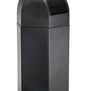 Waste Container with Dome Lid - Hexagon 50 Gallon