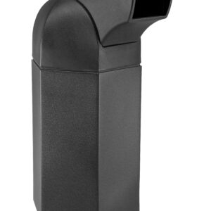 Waste Container with Drive-Thru Lid - Hexagon 50 Gallon