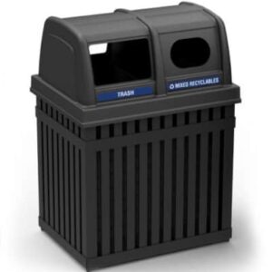 Recycling & Trash Container - ArchTec Parkview2 50 Gallon Double