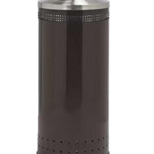 Imprinted 360 Open Top Waste Receptacle in Stainless Steel - 25 Gallon