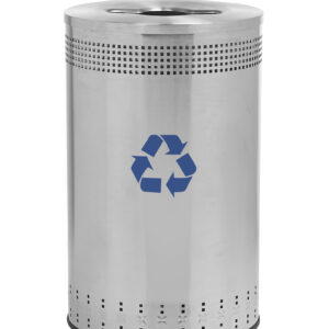 Open-Top 45-Gallon Recycling Receptacle - Imprinted
