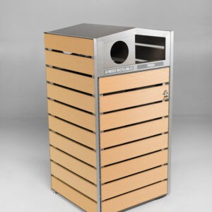 Double-Sided Waste and Recycling Center - Woodview